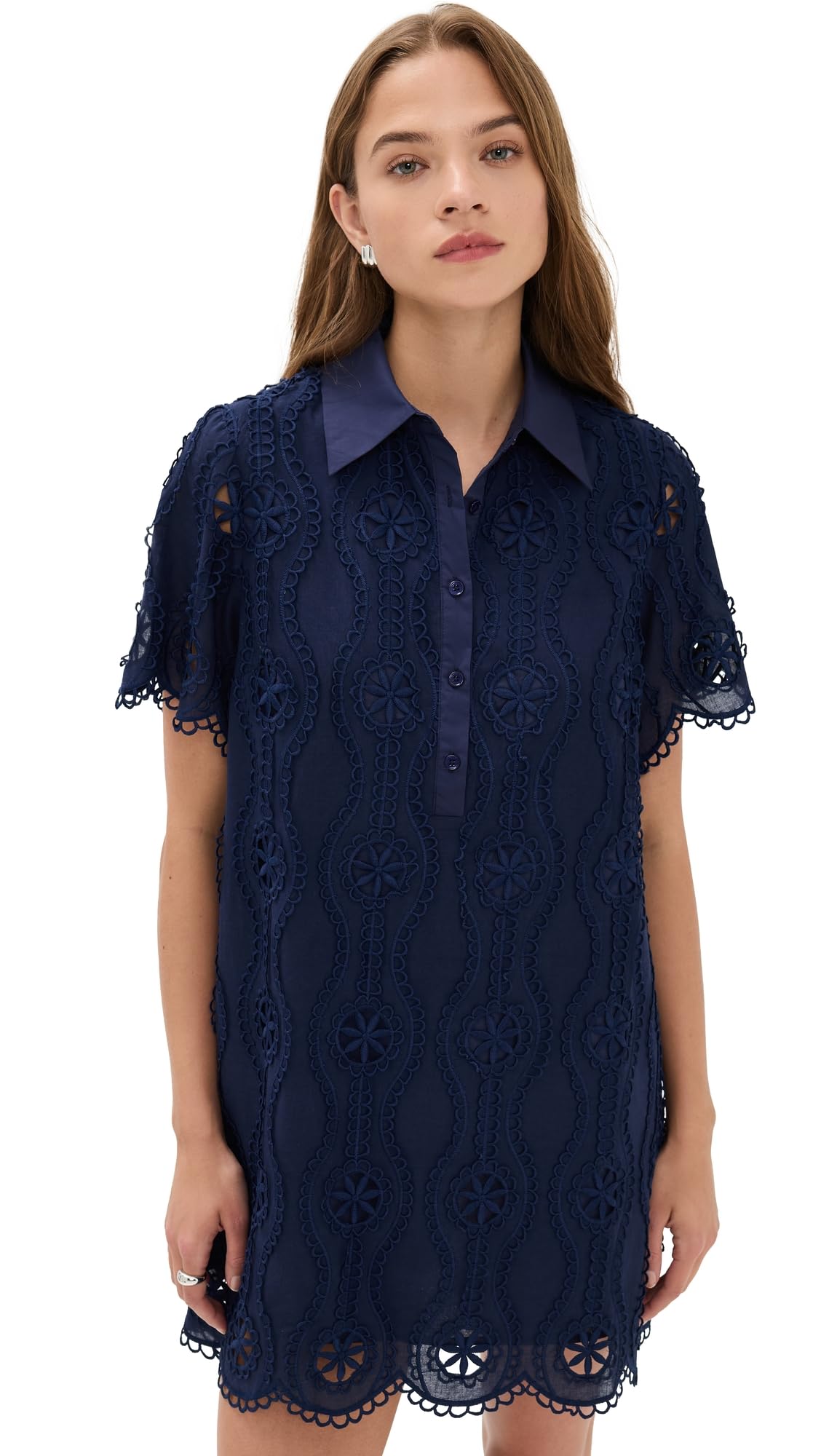 English Factory Women's Navy Mini Dress