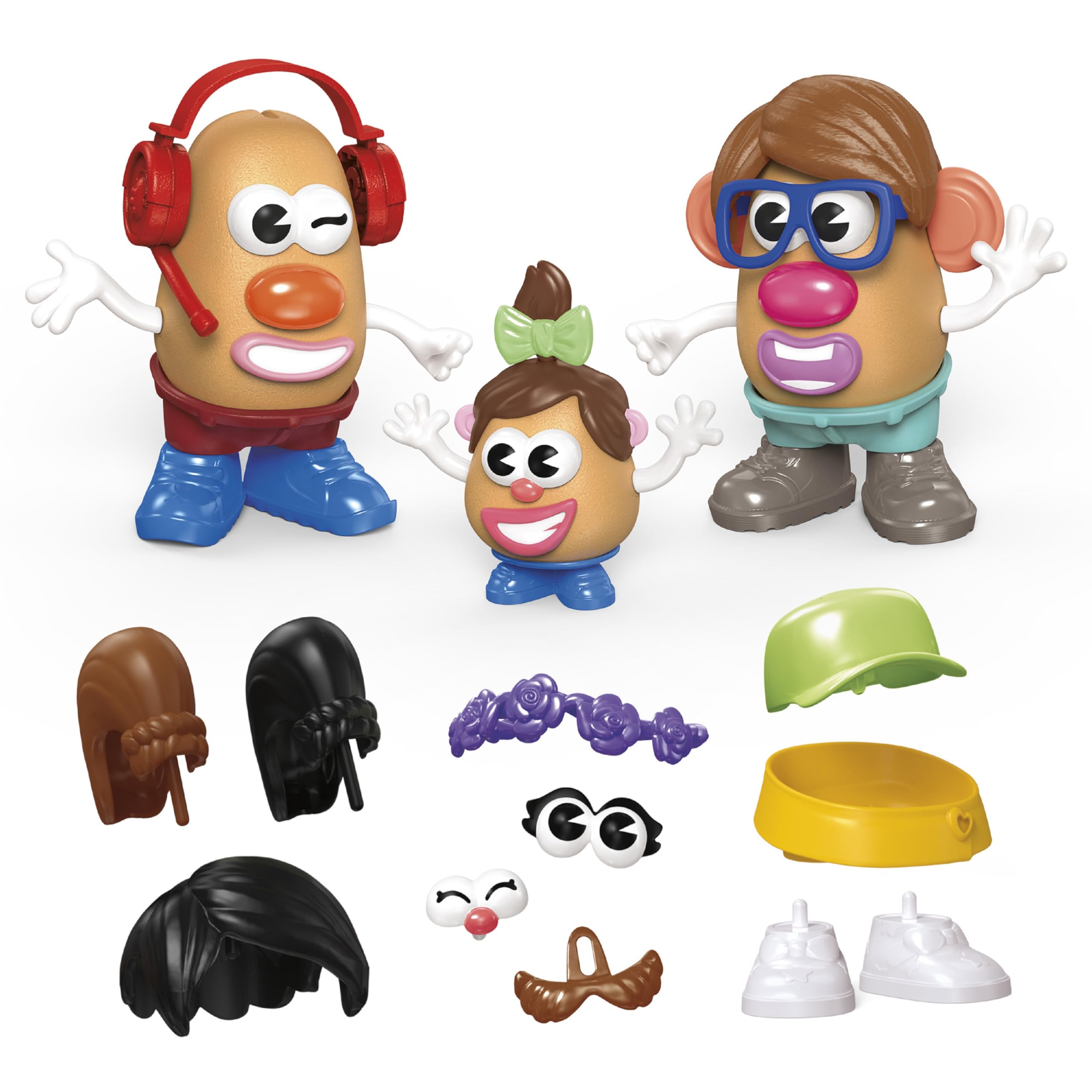 Potato Head Create Your Family Set with 44 Parts and Pieces, Creative Toddler an