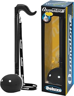 Otamatone Deluxe Electronic Musical Instrument for Adults Portable Synthesizer Digital Electric Music from Japan by Maywa Denki Cool Stuff Gifts, Black [English Manual]