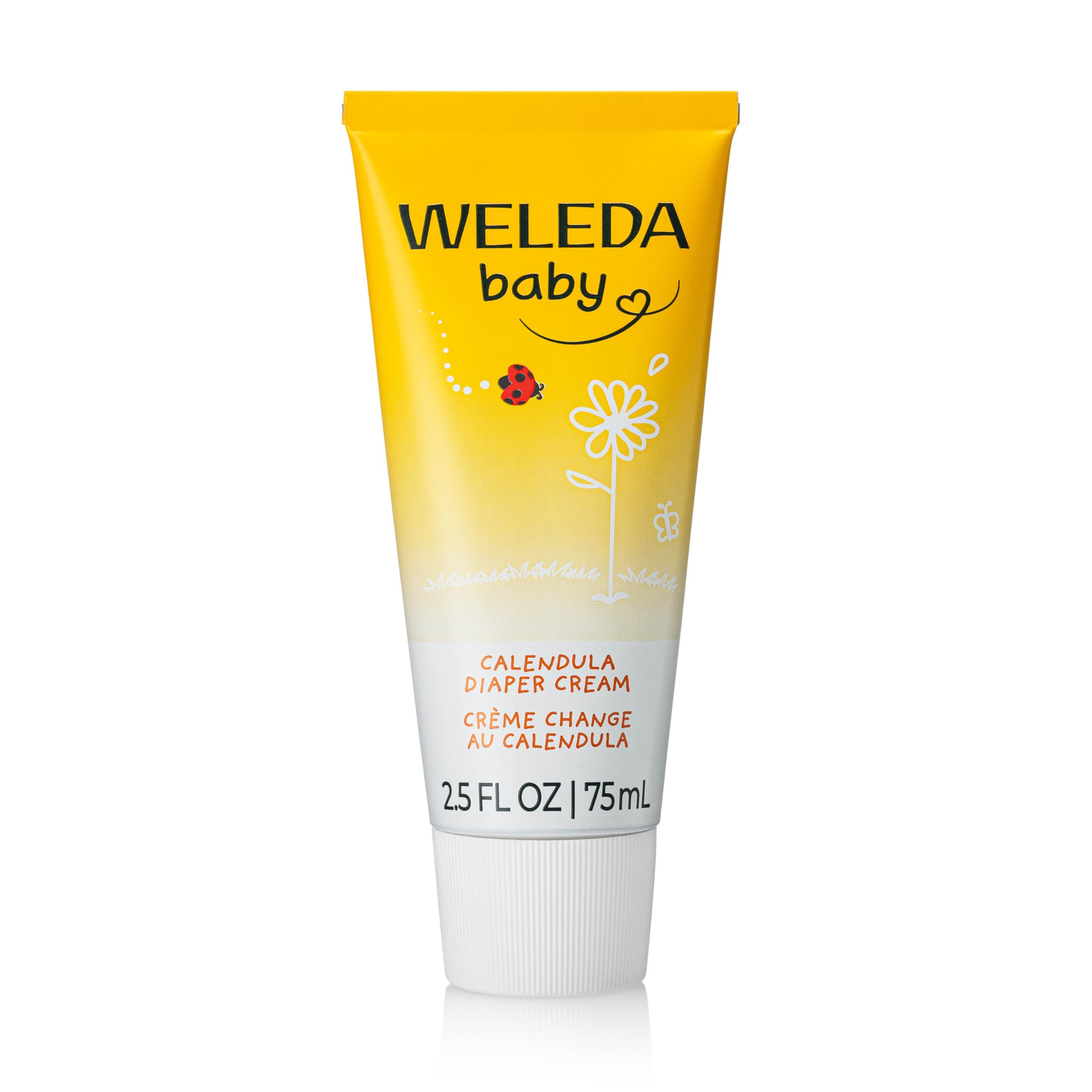 Weleda Baby Calendula Diaper Cream, 2.8 Fluid Ounce, Plant Rich Protection with 