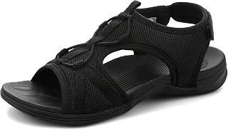 UBFEN Womens Comfort Hiking Sandals, Outdoor Breathable Sport Footwear