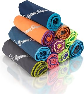 NirvanaShape Microfiber Towel | 14 Colours | 8 Dimensions | Lightweight, Absorbent and Quick Dry Travel Towel | Bath Towel for Travel | Ideal for Beach, Camping, Yoga and Sauna