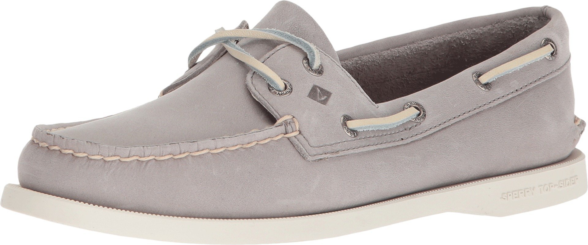 Sperry A/O 2-Eye Cow Lea. Grigio, Scarpe da Vela Donna, 40.5 EU