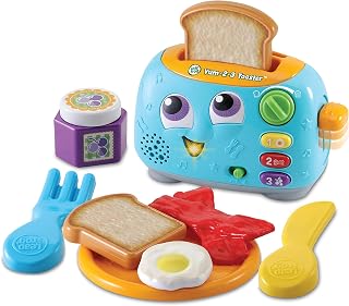 Leapfrog Yum-2-3 Toaster, English | Interactive toaster teaches foods, colours and numbers through breakfast play with eggs, bacon, toast & jam. Ages 12+ months