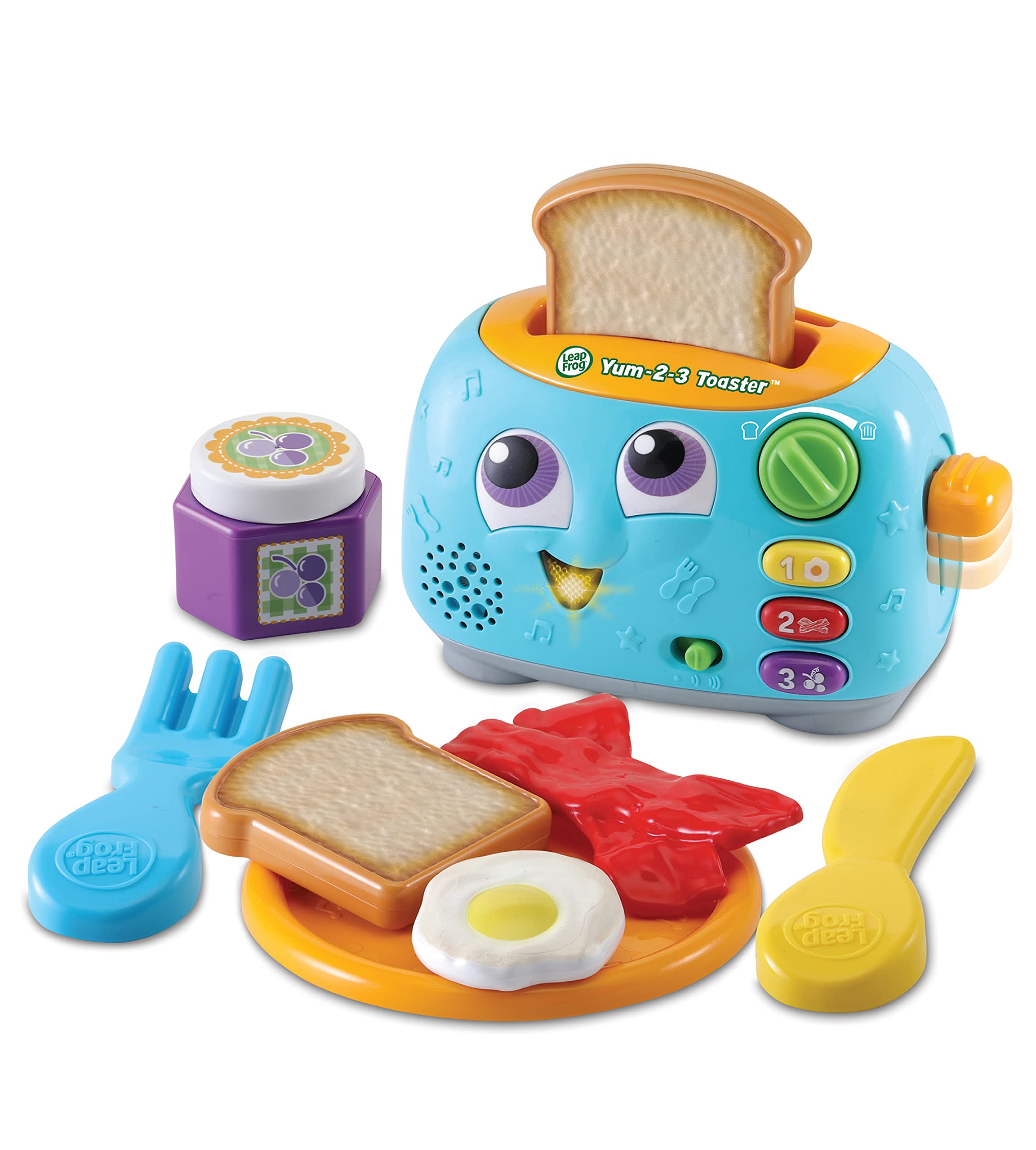 Leapfrog Yum-2-3 Toaster, English | Interactive toaster teaches foods, colours a