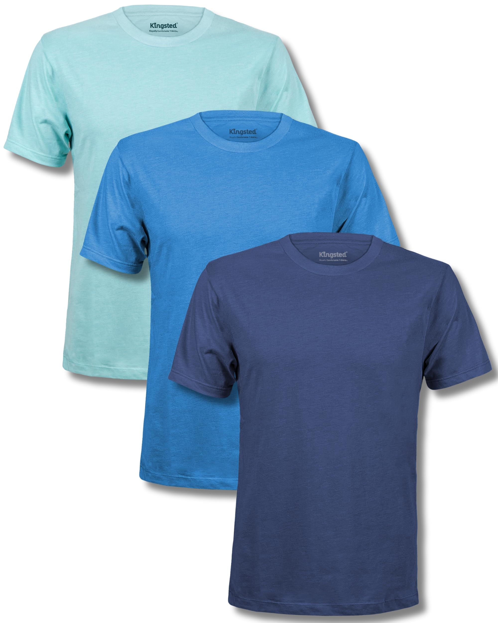 Kingsted T-Shirts for Men Pack - Royal Comfortable - Soft and Fresh Premium Fabr