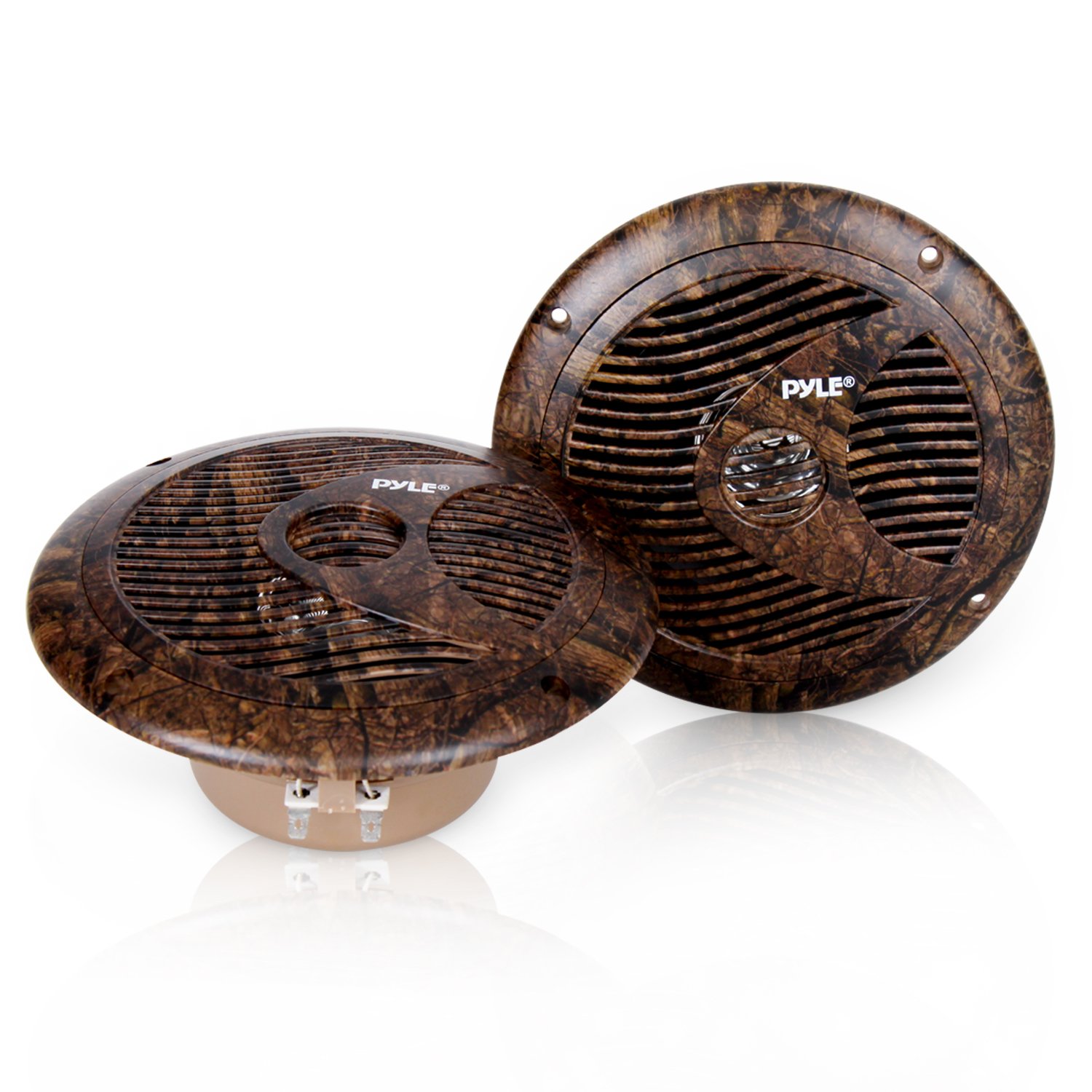 Pyle 6.5 Inch Marine Speakers - IP44 Waterproof and Weather Resistant Outdoor Au
