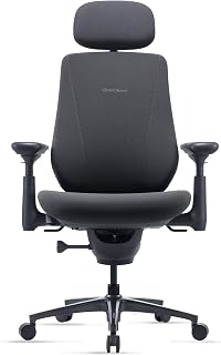 Libernovo Maxis Manual Big and Tall Ergonomic Office Chairr, Graphite 52cm