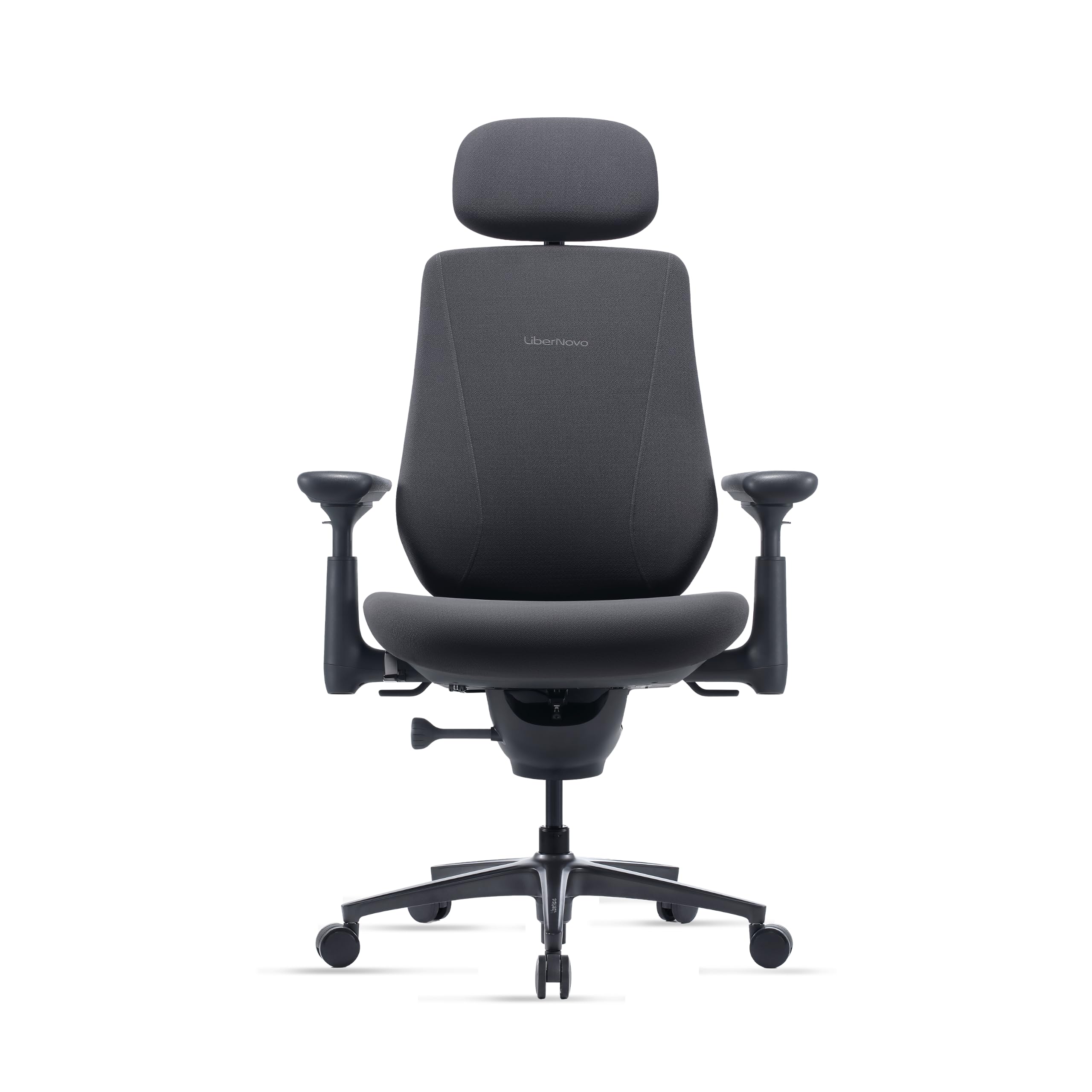 Libernovo Maxis Manual Big and Tall Ergonomic Office Chairr, Graphite 52cm