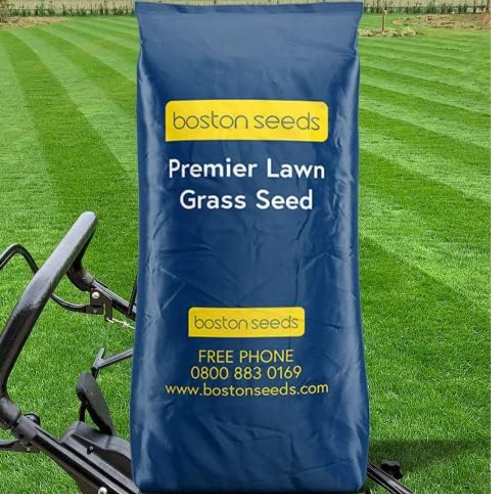 Boston Seeds Premier Grass Seed for Premium, Professional Lawns (1 x 5kg) | Perf