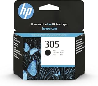 HP 305 Black, Original Ink Cartridge | Compatible with HP DeskJet 2700, 4100, HP Envy 6020 series, 6030, 6420, 6430, 120 pages (3YM61AE)