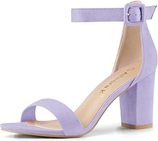 Allegra K Women's Ankle Strap Heel Sandals