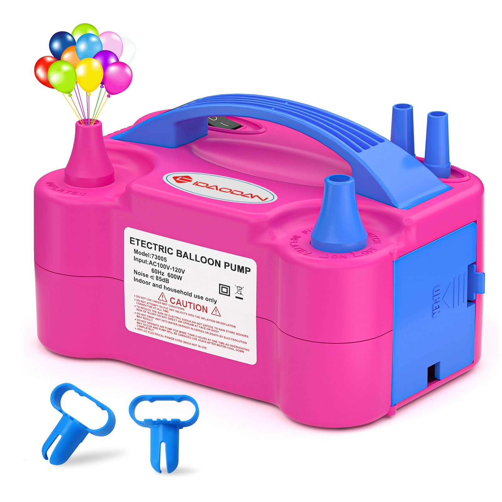 IDAODAN Electric Balloon Pump, Portable Electric Balloon Blower Machine Inflator
