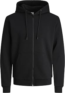 JACK & JONES Zip Hoodie Plain Zip Hoodie