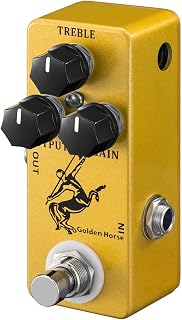 MOSKY Golden Horse Overdrive Effect Pedal Boost Guitar Effect Pedal with True Bypass for Electric Guitar