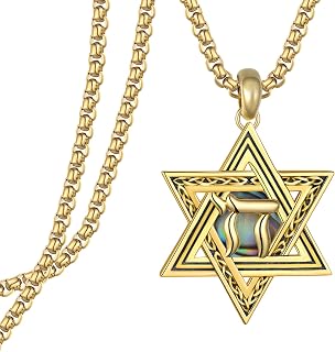 Star of David Necklace 925 Sterling Silver Jewish Star Necklace Jewish Gifts for Men Women