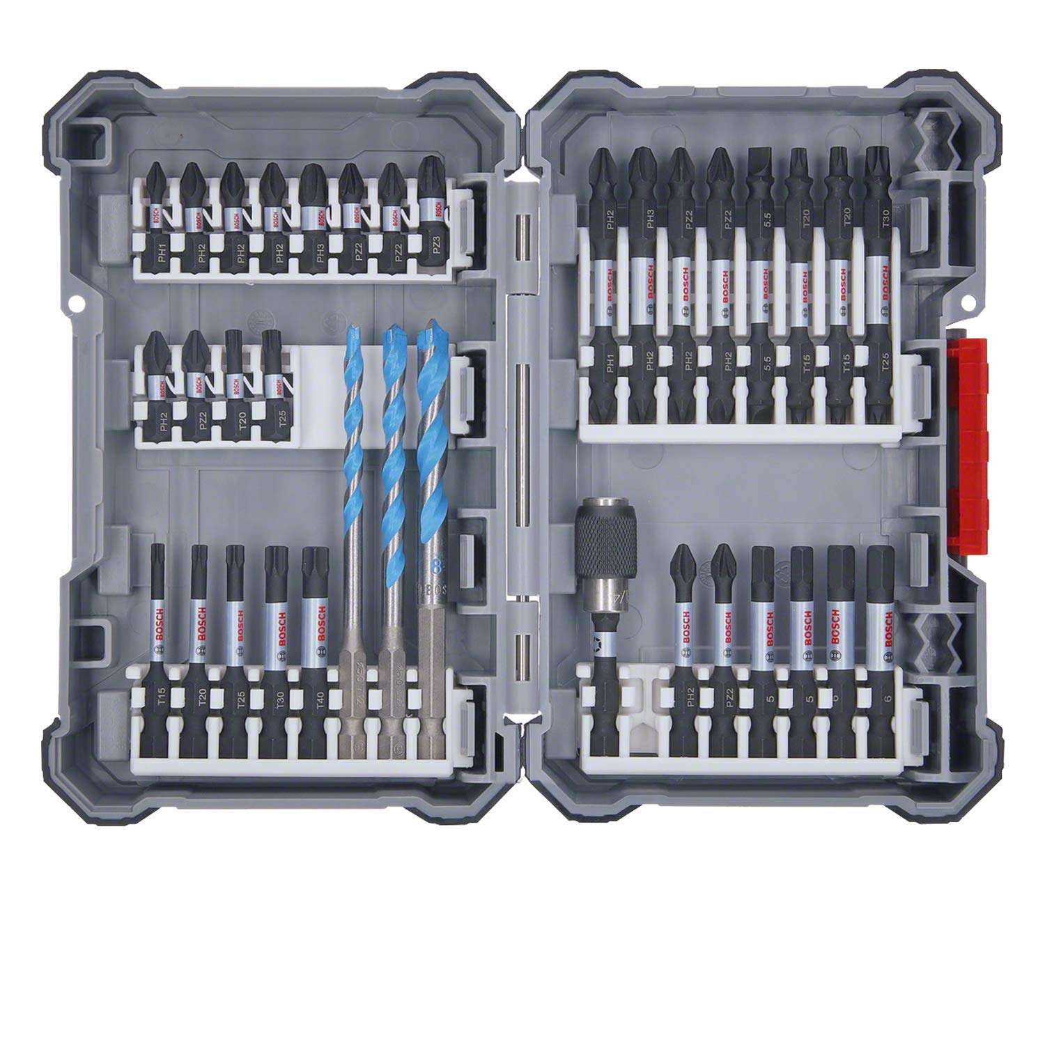 Bosch Professional 35-Piece Drill Bit Set (Pick and Click, Accessories for Impac