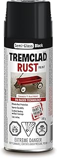 Tremclad - Oil Based Rust paint in Semi-gloss black 340g
