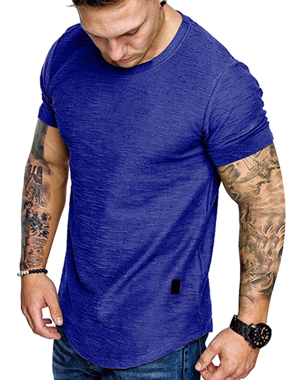 Men's Fashion Cotton Training Gym Athletic T-Shirt