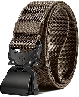 Men's 1.5 Inch Elastic Nylon Tactical Belt Quick Release Belt