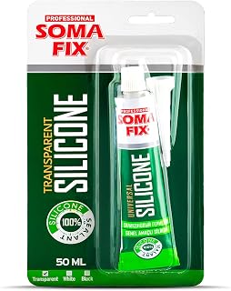 Clear Silicone Caulk (No Gun Needed) Flexible &amp; Waterproof Caulking Tube | Silicone Sealant for Bathroom, Kitchen, Aquarium, Sink, Window, Countertop - 1.7 fl.oz