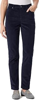 Gloria Vanderbilt Amanda Pantalon Slim Taille Haute en Velours côtelé pour Femme