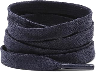 Flat Waxed Cotton Shoe Laces: Sneakers Shoelaces for Men&Women Boot 1 Pair