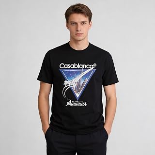 Mens Graphic Casual Short Sleeve Round Neck T Shirts Retro City Print Tops for Summer Streetwear