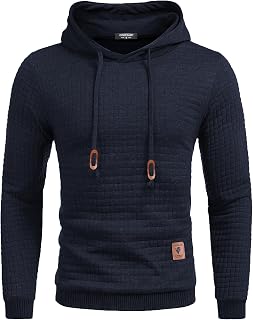 COOFANDY - Men's Lightweight Hoodie Loose Fit Long Sleeve Sports Shirts