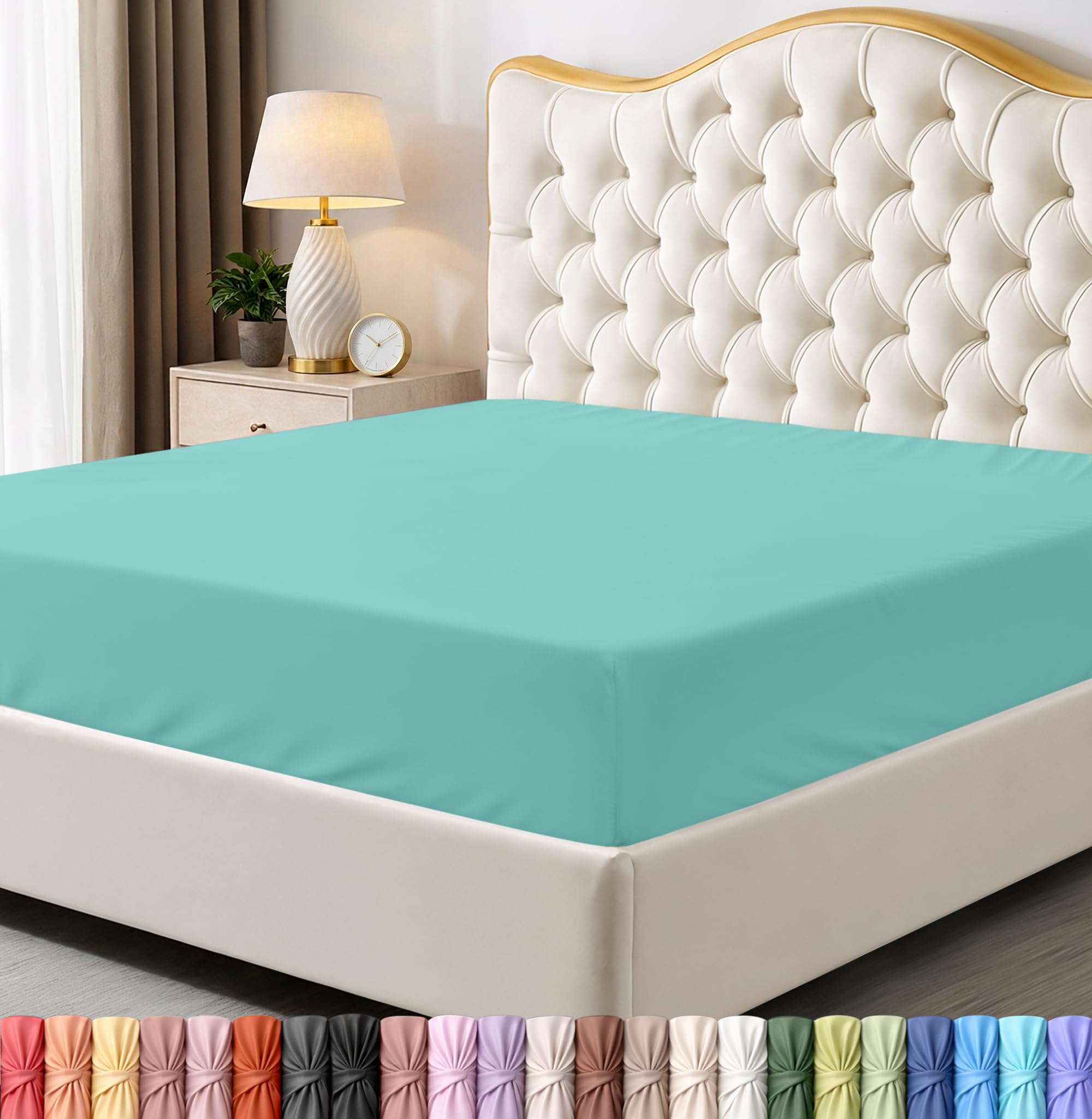 Utopia Bedding Twin Fitted Sheet - Bottom Sheet - Deep Pocket - Soft Microfiber 