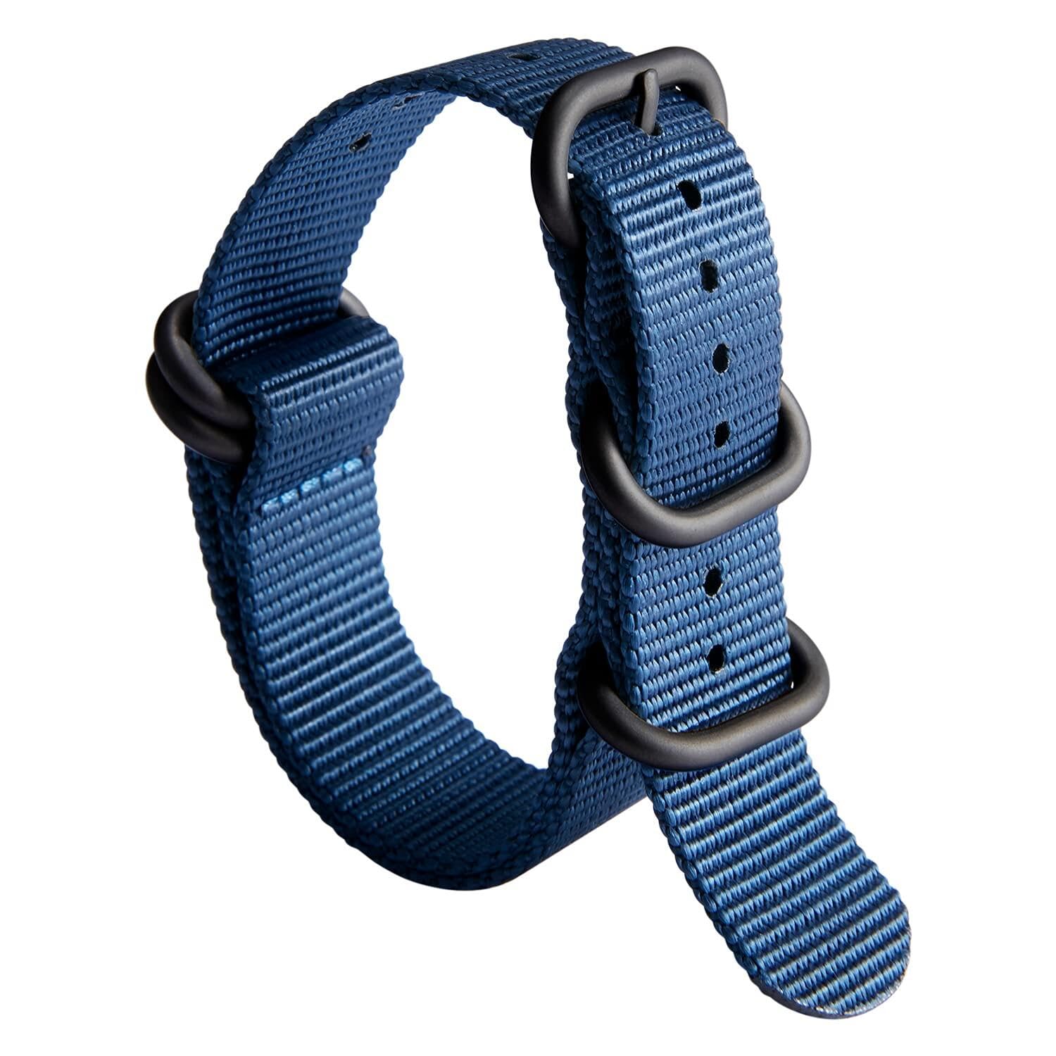 BINLUN Nylon Watch Strap 18/19/20/21/22/23/24mm Premium Ballistic Multicolor Wat