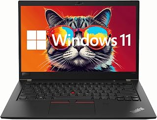 Lenovo ThinkPad T480s Windows 11 Pro Laptop Computer, 14" FHD (1920x1080) Business Laptop, Intel Core i5-8350, 16GB RAM, 256GB SSD, Type-C, Thunderbolt, HDMI(Renewed)