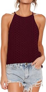LouKeith Womens Tank Tops Casual Flowy Printed Vest Shirts Sleeveless Cotton Soft Summer Tees Blouses