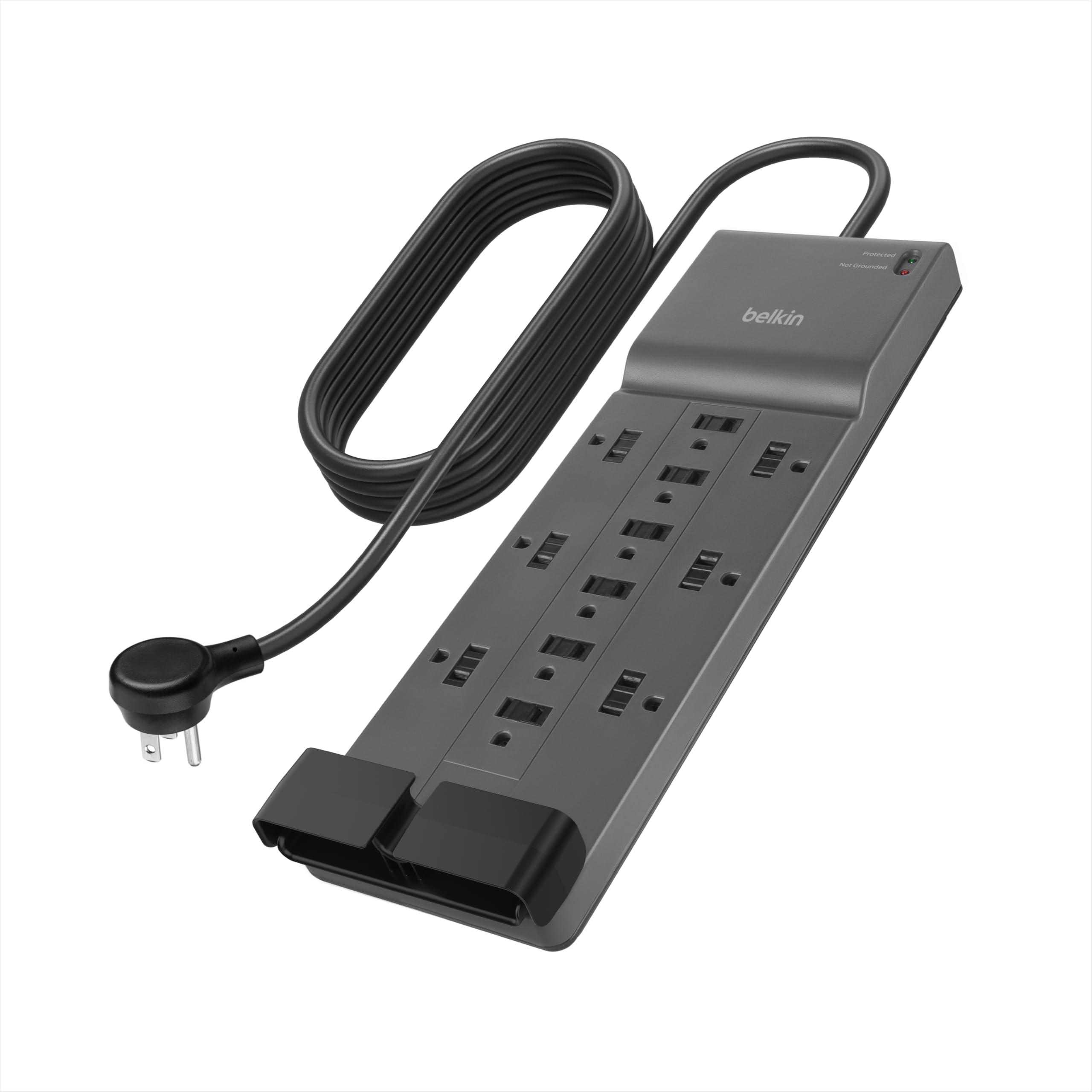 Belkin 12-Outlet Surge Protector Power Strip w/ 12 AC Outlets & 8ft Flat Plug, U