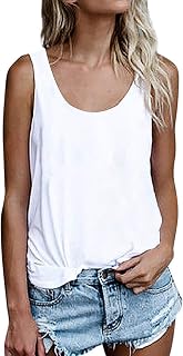 Women's Summer Sleeveless Tunic Tops Loose Fit