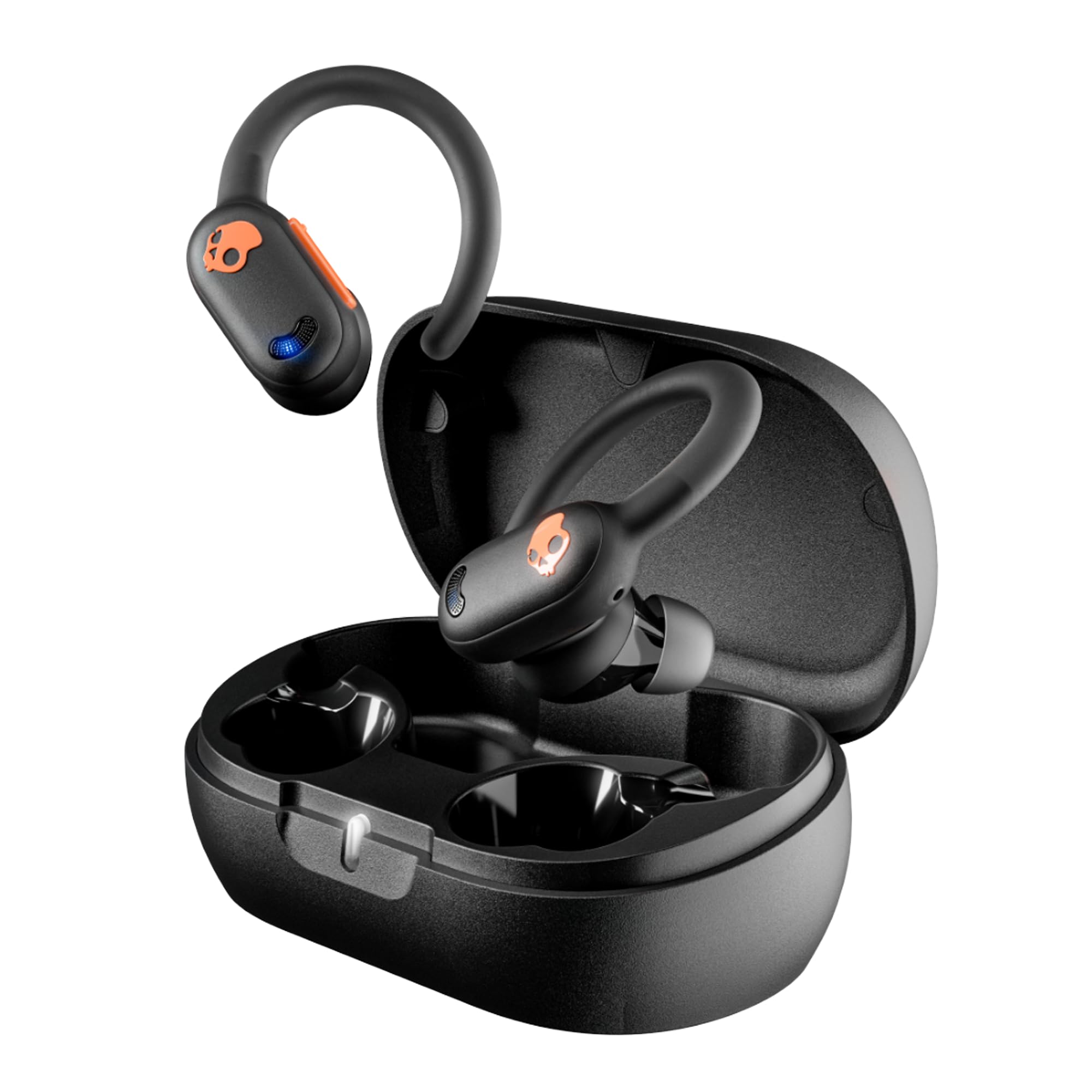 Skullcandy Push ANC Active Noise Cancelling Wireless Earbuds - Black/Orange