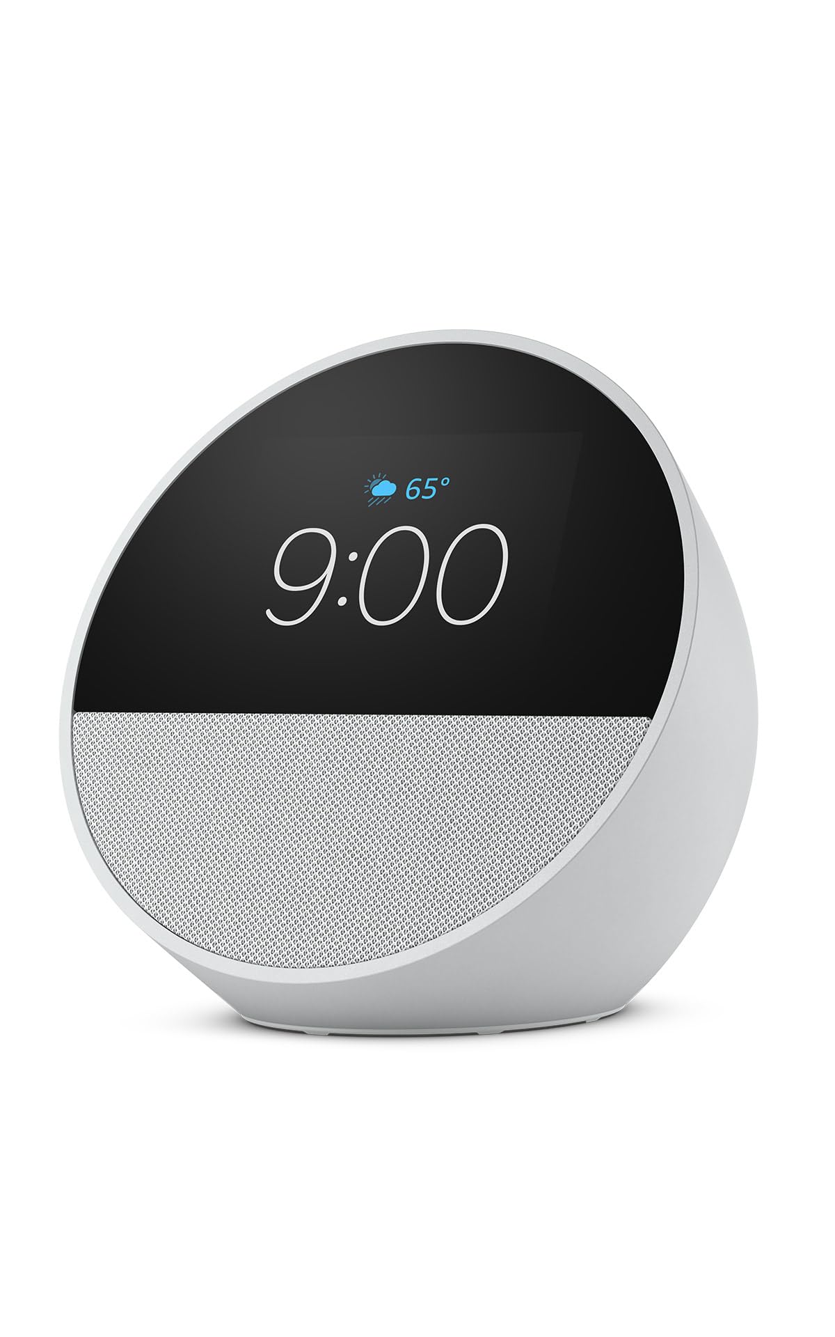 Like-New Amazon Echo Spot (newest model), Great for nightstands, offices and kit