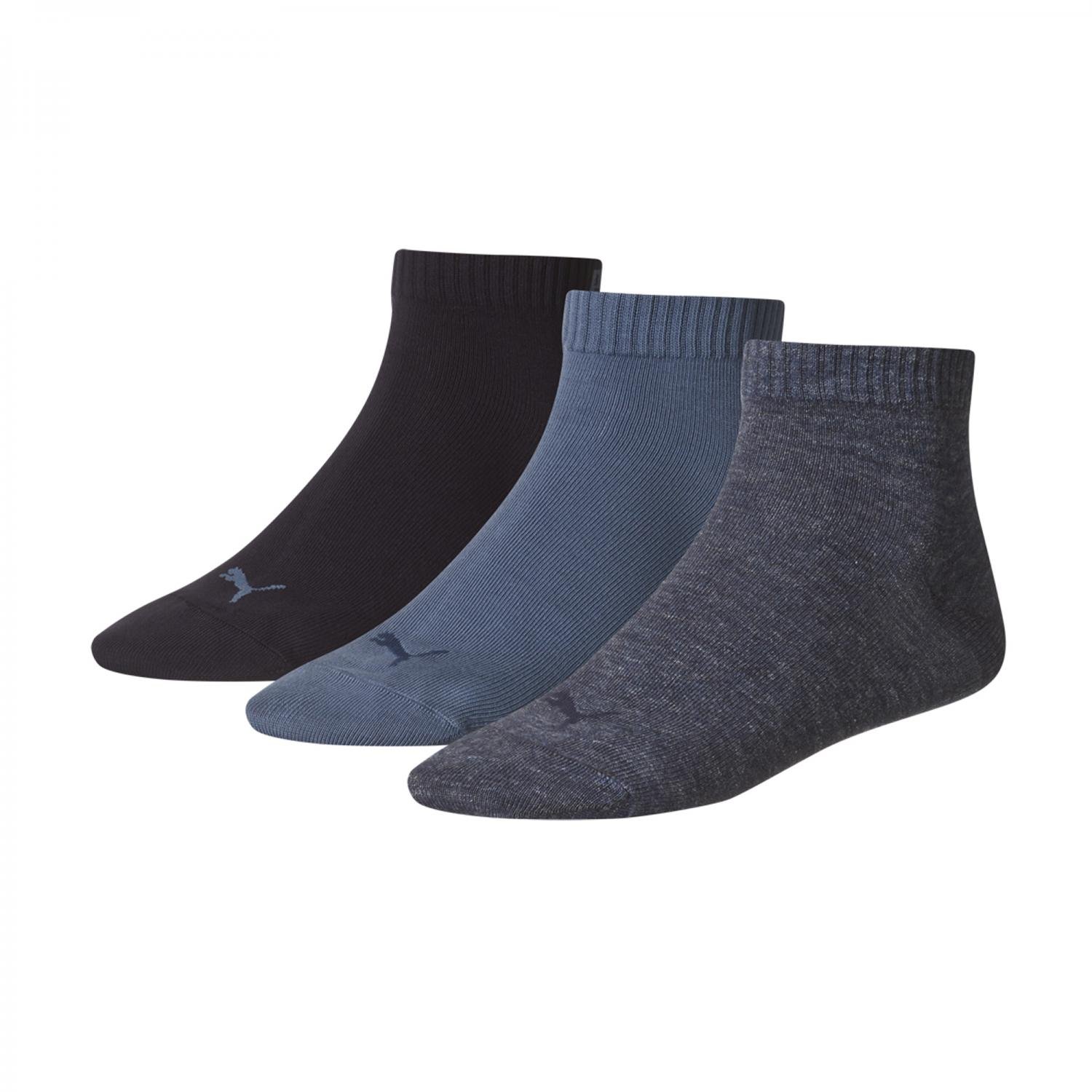 PUMA Unisex Shorts Crew Socks Sports Socks with Terrycloth Sole 9 mm Pack