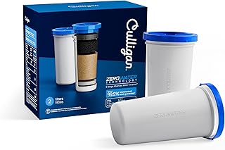 Culligan ZeroWater Replacement Water Filter Removes PFAS 2-Pack​ | IAPMO certified: Total PFAS, lead, mercury, fluoride & chlorine; 5-stage advanced replacement filters for Culligan Pitchers ​
