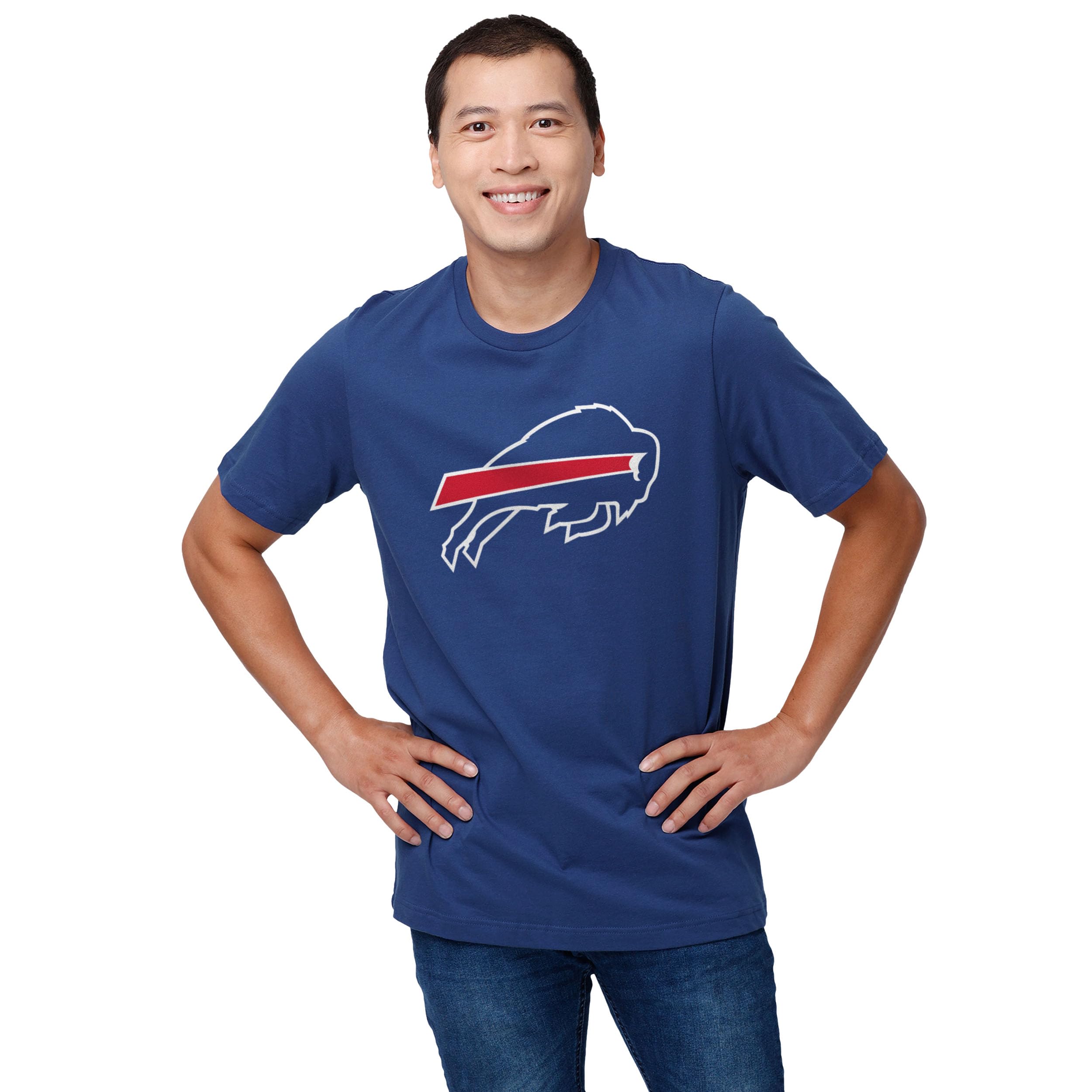 FOCO Men's NFL Team Logo Shirt Short Sleeve T-Shirt Shirt (Pack of 1)