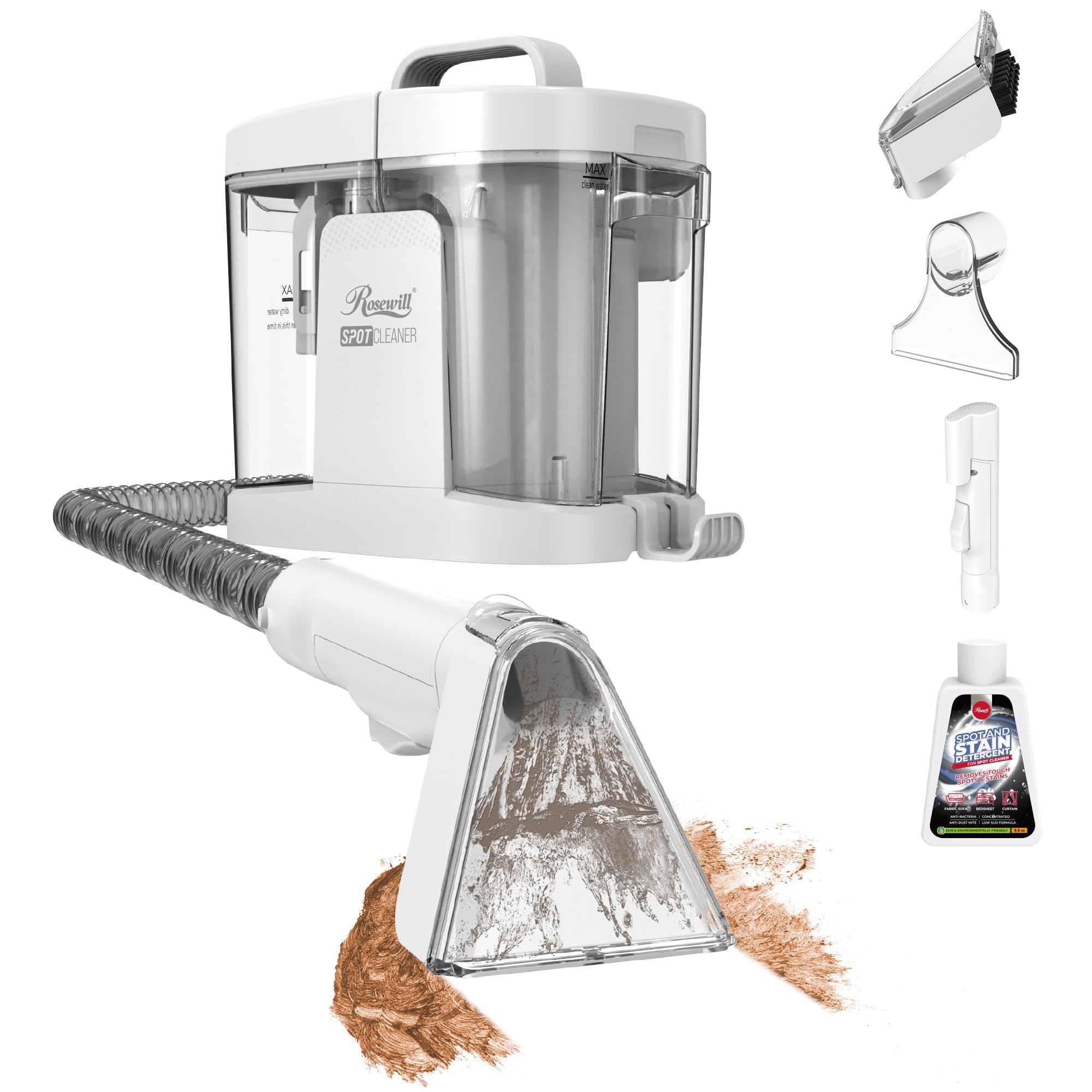 Rosewill Multi-Purpose Portable Carpet and Upholstery Cleaner, Powerful Suction 