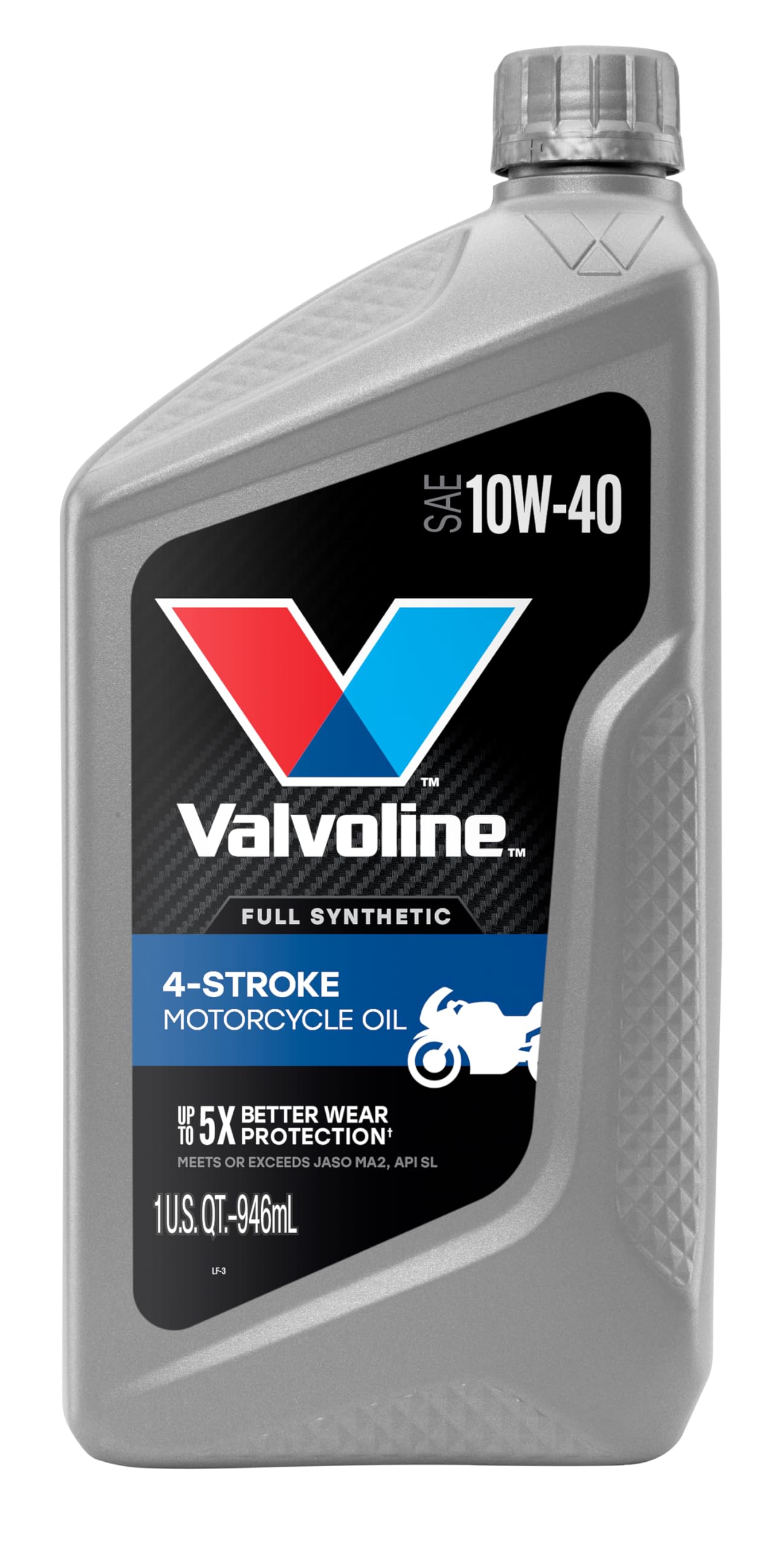 Valvoline 4-Stroke Motorcycle Full Synthetic 10W-40 Motor Oil 1 Quart