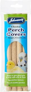 Johnsons Veterinary Products M080 Perch Covers for Budgies, Canaries, 4 Sanded Clear