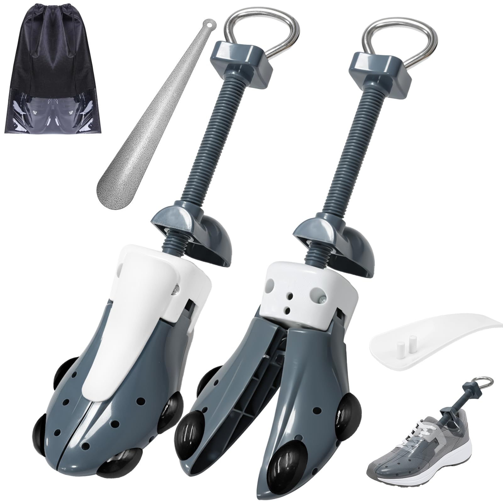 JJDPARTS Shoe Stretcher Pair 4-way Shoe Expander Widener Shoe Tree Extender for 