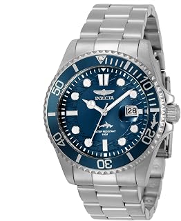 INVICTA Men's Pro Diver Quartz Watch with Stainless Steel Strap, Silver, 22 (Model: 30019)