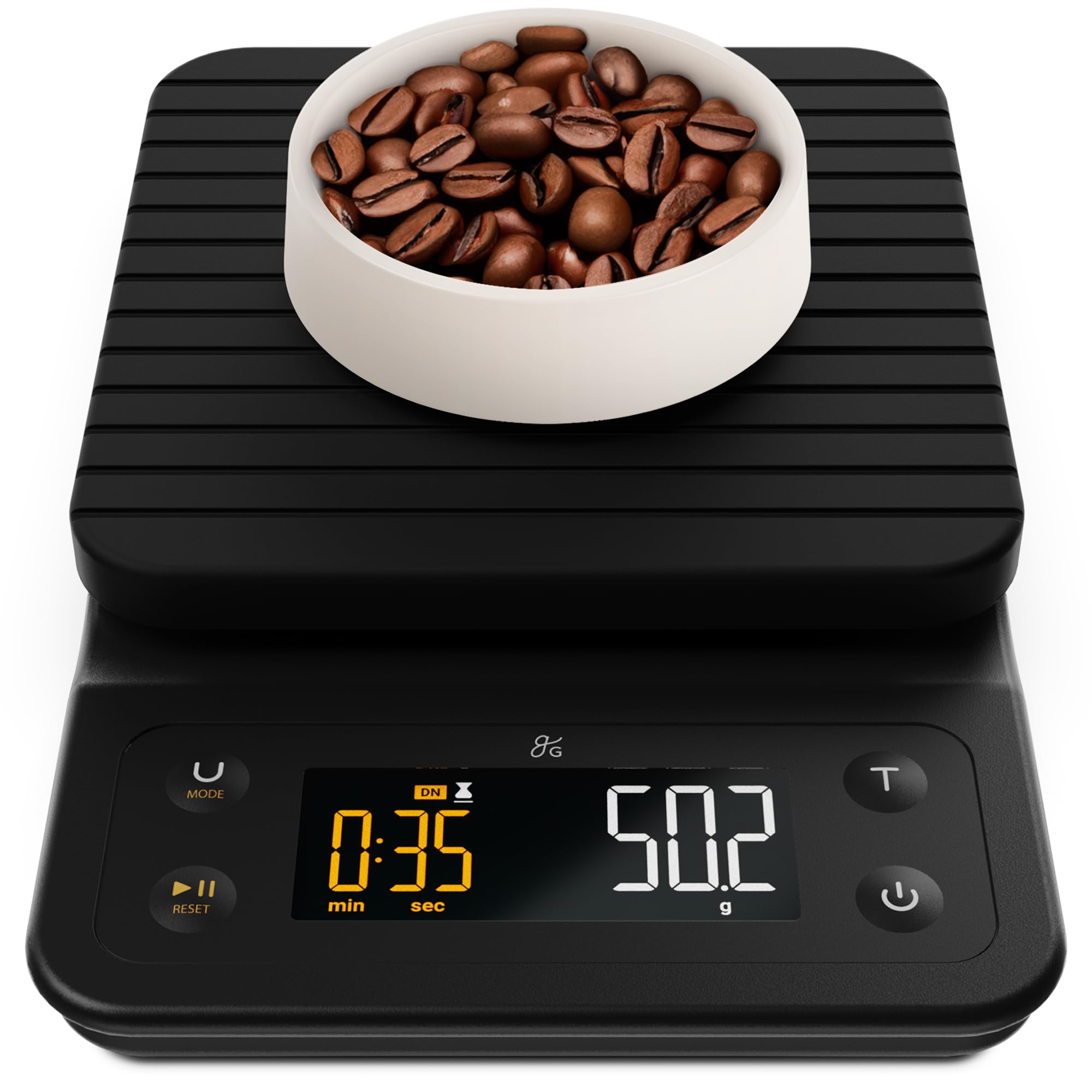 Greater Goods Coffee Scale with Timer, 0.1g Precision for Espresso & Matcha | Di