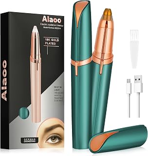 Women's Facial Epilator, Epilator Eyebrow Female Electric,Green