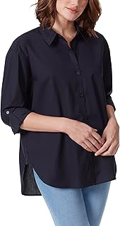Gloria Vanderbilt Monogram Shirt Amanda Women's Button-Down Shirt (Pack of 1)