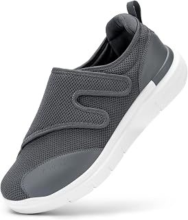 FitVille Diabetic Shoes for Men, Extra Wide Orthopedic Walking Sneakers