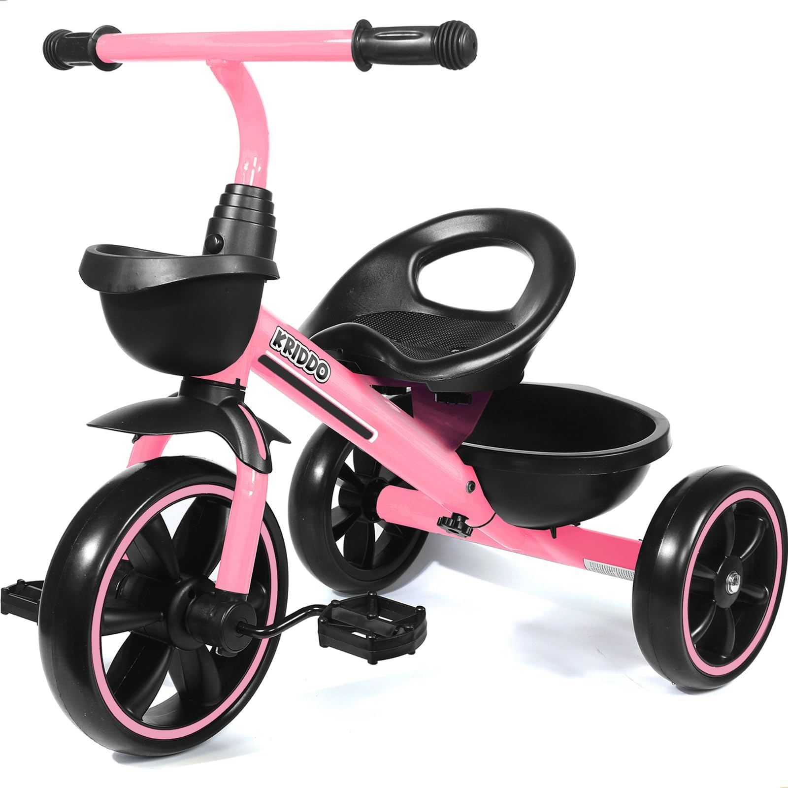 KRIDDO Toddler Tricycle for Toddlers Age 2-5, Tool-Free Trike | Tricycles for 3-